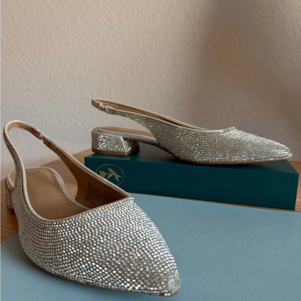 Target New Day Champagne Crystal Slingback Flats - Picture 2 of 7